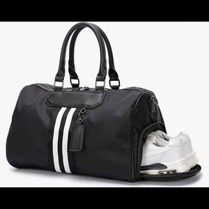 COPY - Black Gym or Travel bag with shoe compartment